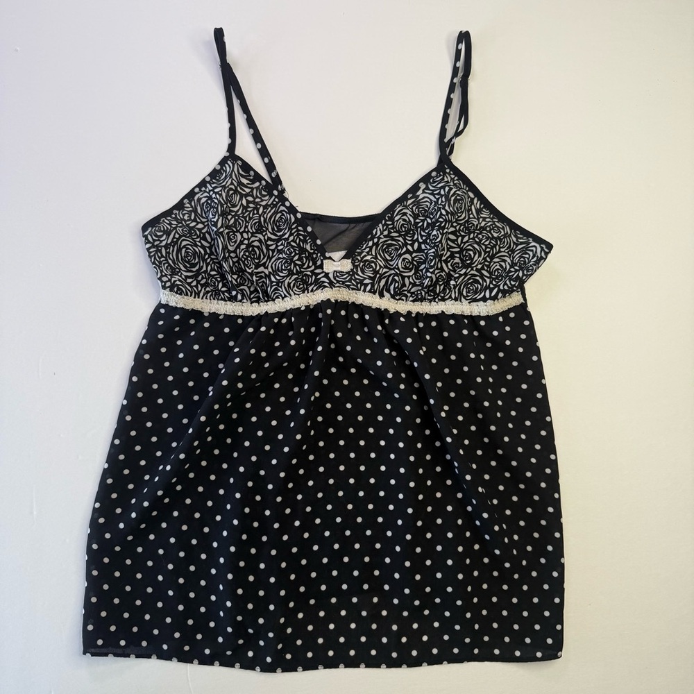 Camisole Cami Top Women S Babydoll Coquette Y2K Whimsigoth Fairy Satin Bow Lace